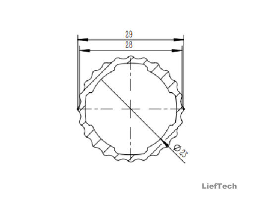 두께 1.2mm 알루미늄 합금 파이프 롤러 샤프트 코러브 알루미늄 튜브